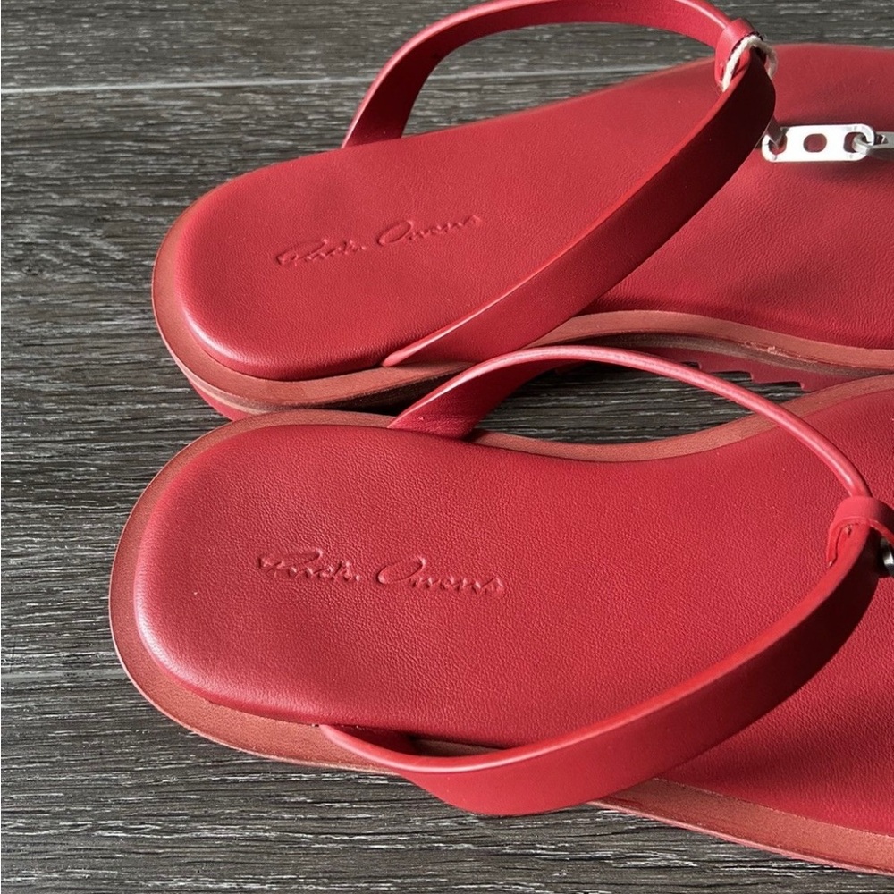Brand new red Rick Owens sandals